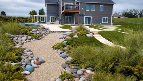 Backyard before and after