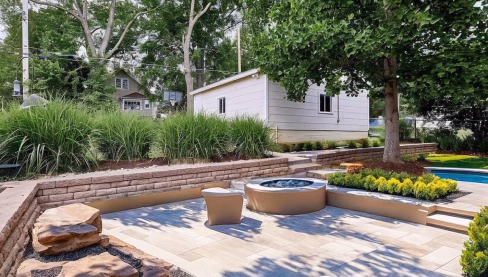 Patio before and after