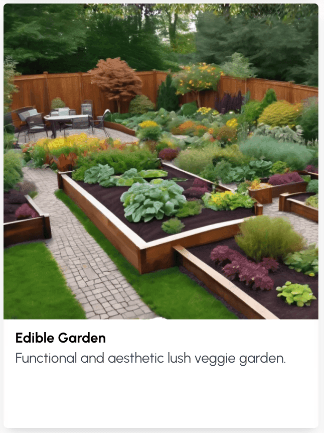 Edible Garden: Beauty and Functionality