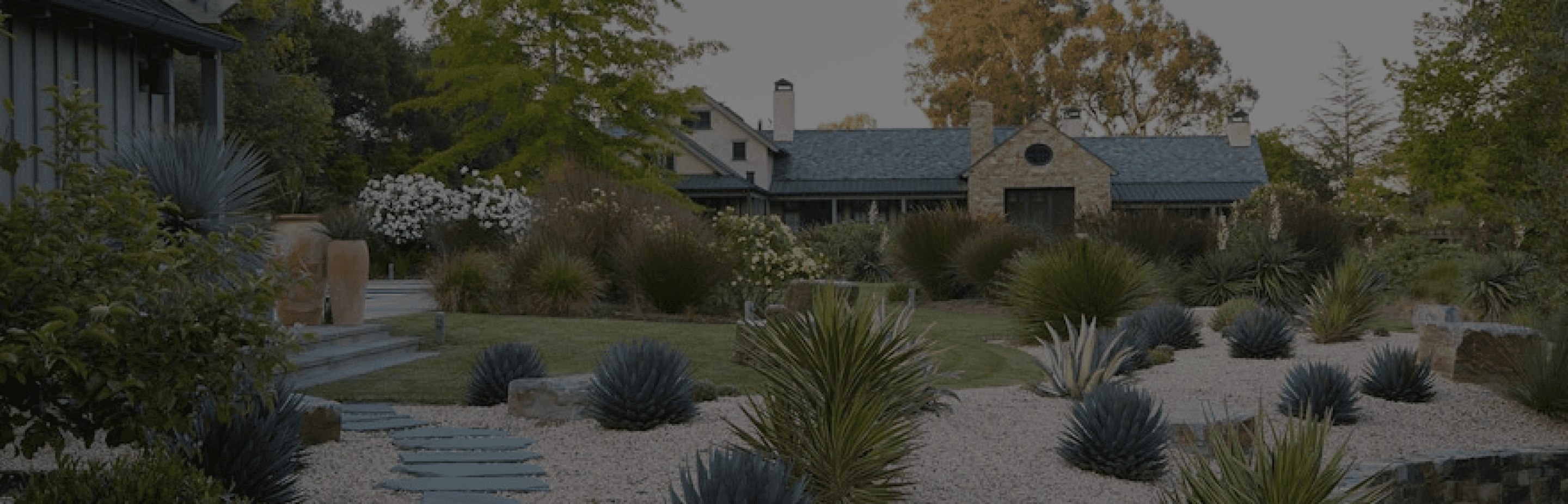 A professionally landscaped garden