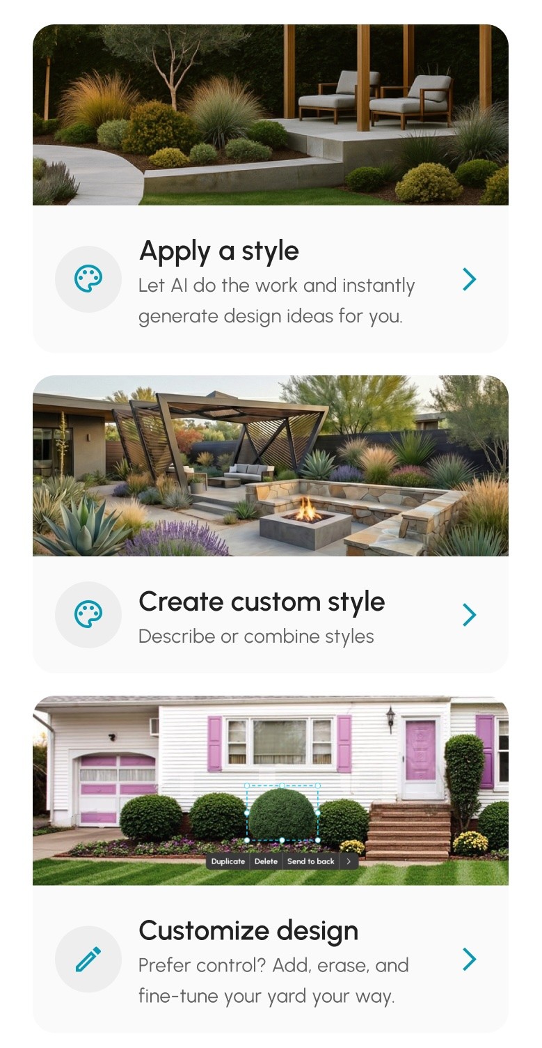 Design customization options