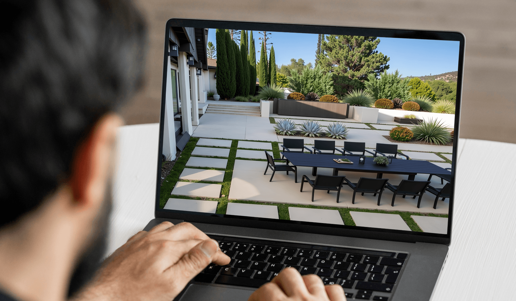 Professional landscape design process